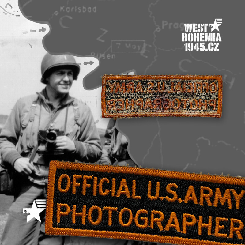 Originální nášivka OFFICIAL U.S. ARMY PHOTOGRAPHER